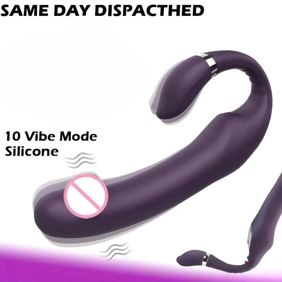 Double Motor Heating G-spot Clitoris & Anal Adult Sex Vibrator 10 Mode 10 Speed Woman Masturbator Female Erotic Toys