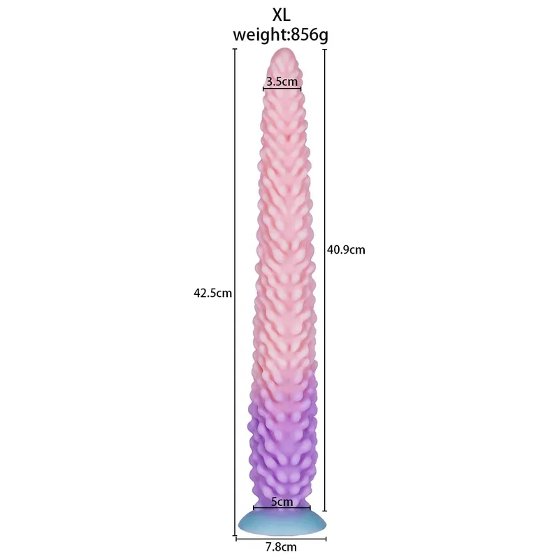 Huge Long Buttplug Monster Tentacle Silicone Anal Plug Dildo with Strong Suction Cup Clitoris Vagina Stimulation Adult Sex Toys