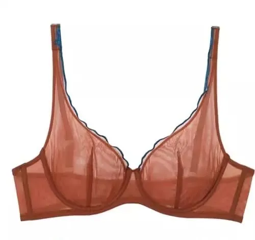 Sophisticated French Minimiser Bra Underwire Support Triangle Cups Non Padded Mesh Lingerie Set For Large Bust MOYISU Panty Set
