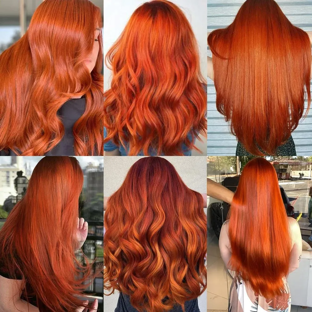 Doreen Copper Red Tape In Human Hair Extensions 16 to 22 Inch 50g/set PU Seamless Skin Weft 350# Colored Hair Extensions Tape in