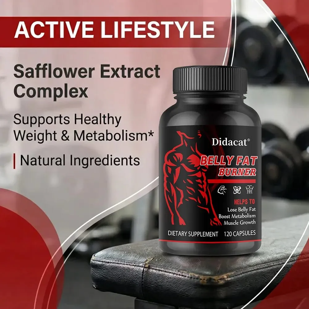 Stimulant-Free Men's Belly Fat Burner Capsules Boost Metabolism Burn Stubborn Fat Tighten Abs Preserve Muscle Caffeine-Free — image 6