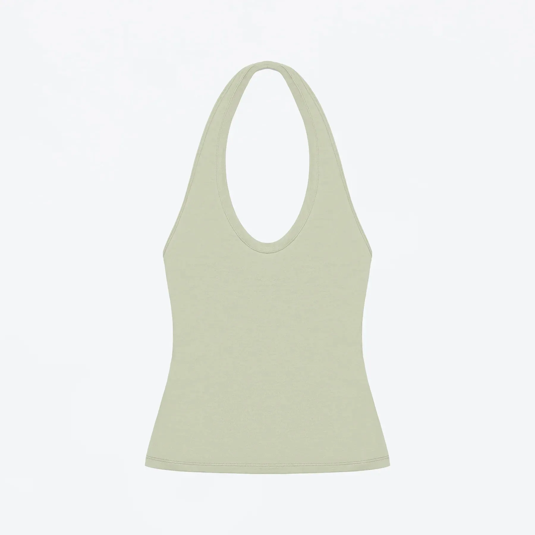 Tank Halter Neck Camisole High Elasticity Slim Fit Backless Top U-Neck Halter Backless Slim Fit Camisole Versatile Outerwear Base Shirt Spicy Girl Style Sleeveless Top