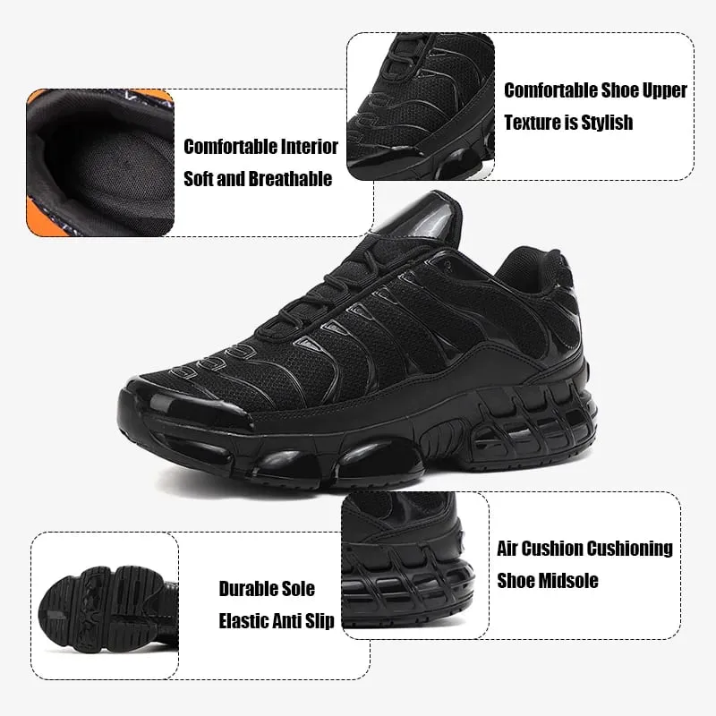 Men's Air Cushion Casual Sports Shoes Breathable Running Shoes for Men Gym Workout Training Walking Comfortable Shock Absorption