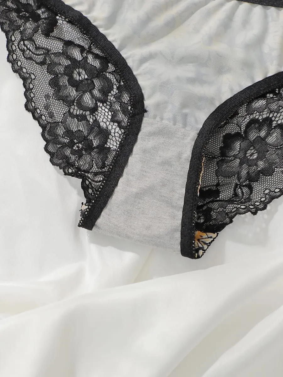 Women's Embroidered Lace Chrysanthemum Pattern Underwear with Steel Hoops Comfortable and Breathable Push Up Bra B6017