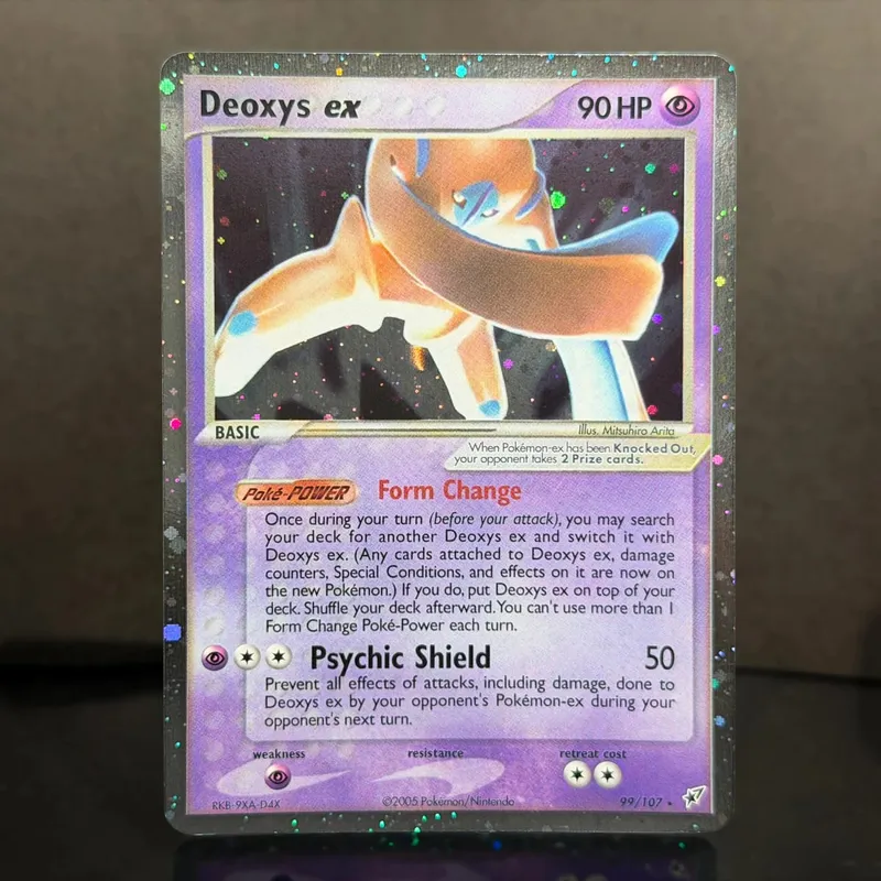 Pocket EX Deoxys Crobat Jirachi Latios Sharpedo Salamence Hariyama Deoxys Rayquaza Cosmos Holo Gold Star UR Proxy Cards