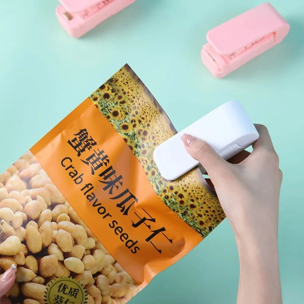 Mini Hea Bag Seal Machine Package Sealer Bags Thermal Plastic Food Bag — image 4