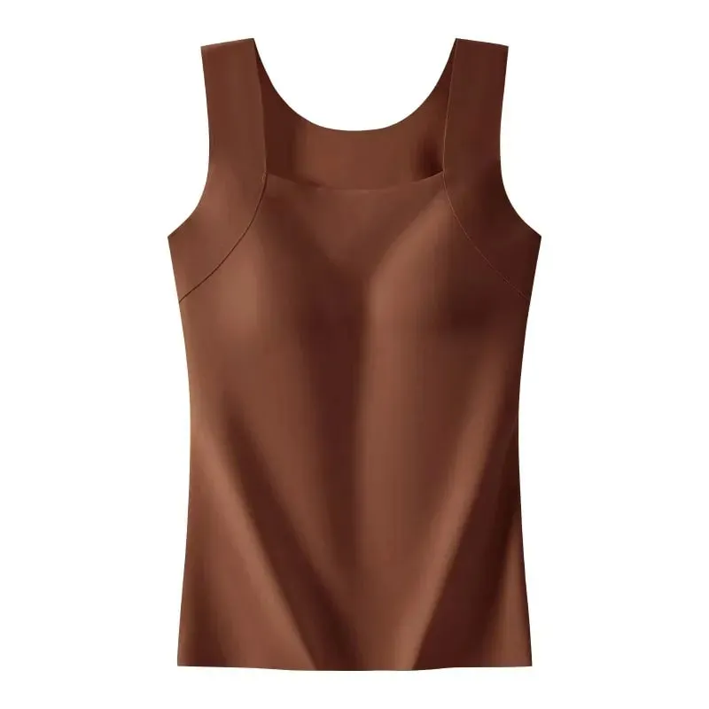 Sexy Sleeveless Tank Tops Women Casual Vest Crop Camisole Seamless Sports Underwear with Chest Pads Summer Female Bra Lingerie