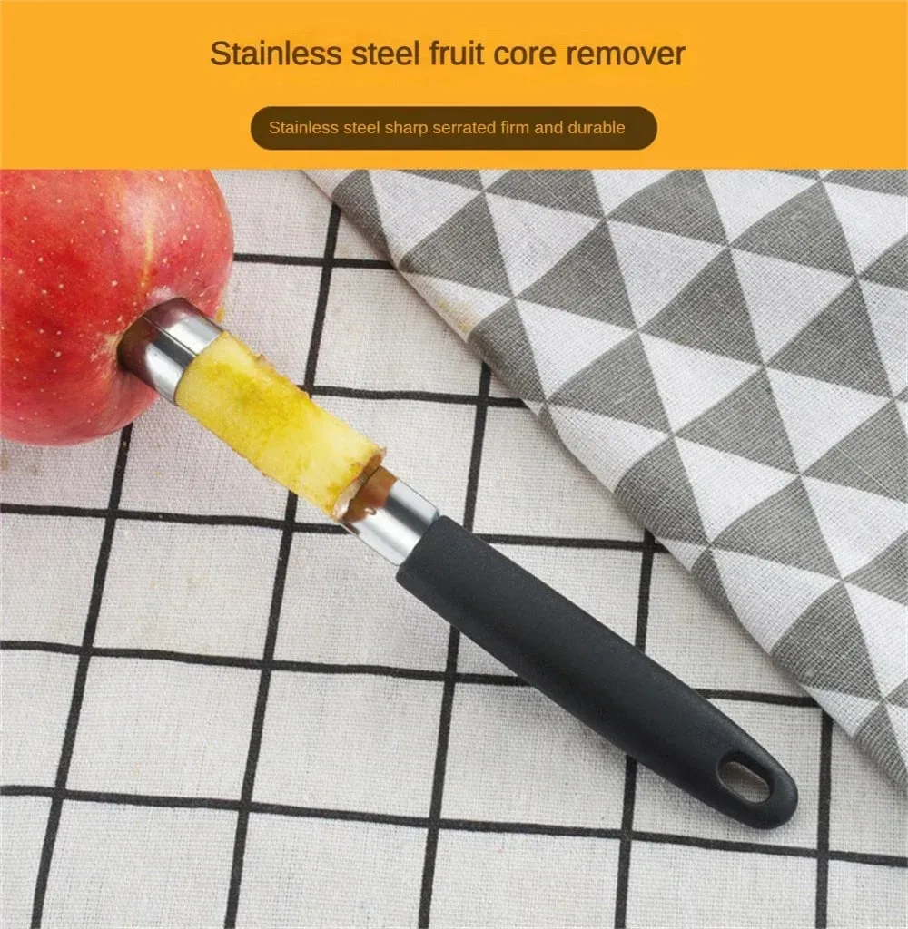 1PC Stainless Steel Fruit Core Extractor Kitchen Gadget Apple Pear Fruit Core Extractor Household Kitchen Plastic Handle