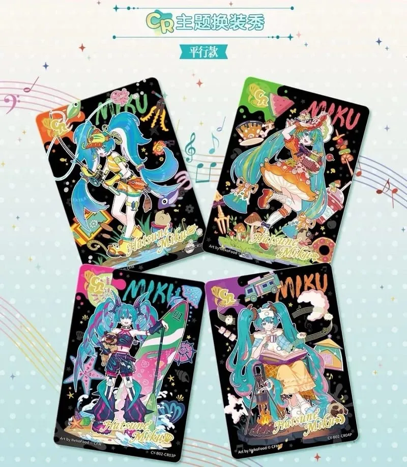 Original Hatsune Miku Card Charm Pack Shining Superstar Party Show Cards CR OR UTR Rare Collection Card Toy — image 3