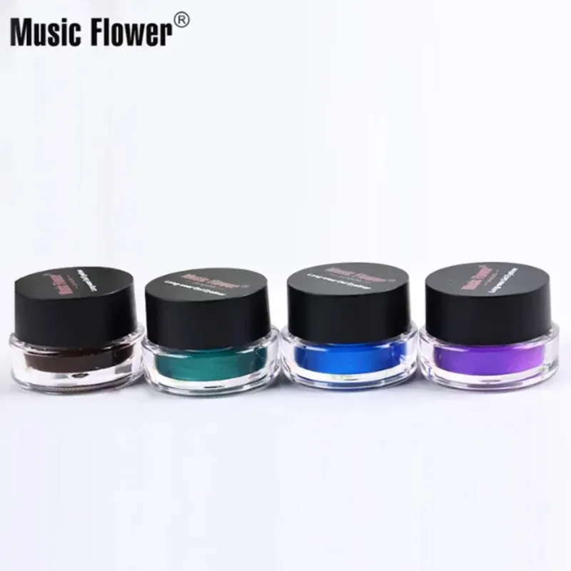 Music Flower 24H Waterproof Sweatproof Colorful Eyeliner Gel Long Lasting Smudge Proof Multi-color Eye Makeup Cosmetics