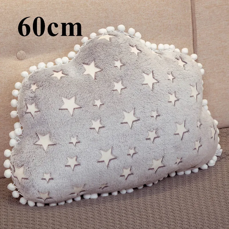 INS Plüsch Sky Serie Leuchtende Wolke Mond Sterne Kissen Weiche Kissen Kawaii Gefüllte Plüsch Spielzeug Für Kinder Baby Kinder Spielzeug mädchen Geschenk
