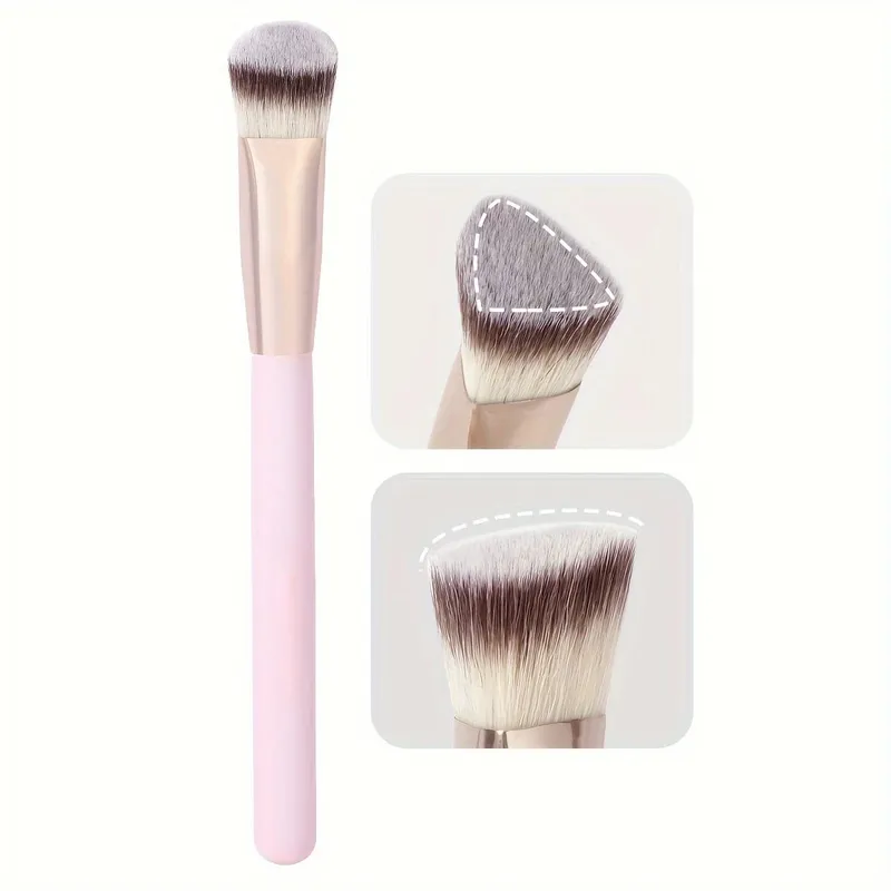 Premium Concealer Brush Triangle Brush Head Soft Synthetic Bristles Fit for The Skin