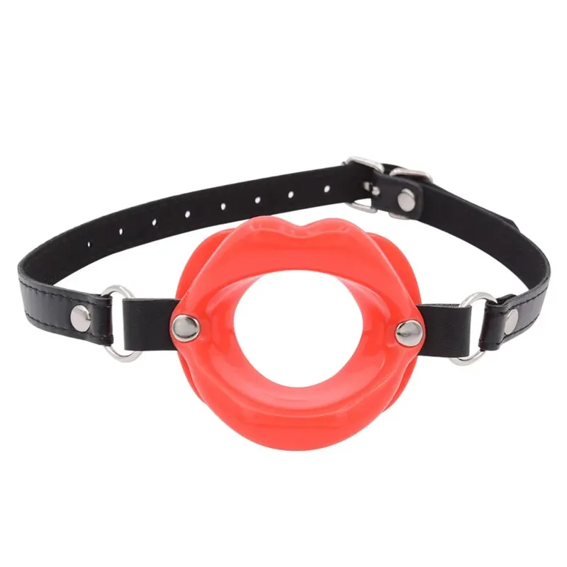 Silicone Oral Fixation Lips Ring Silicone O-Ring Open Mouth Gag for Couples Sex Toys BDSM Bondage Restraint Lips Shape 18+