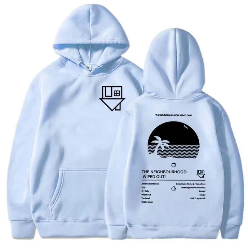 Album Wiped Out Printing Hoodies NBHD The Neighbourhood Band Sweatshirts LongSleeve Hooded Pullovers environmental protection