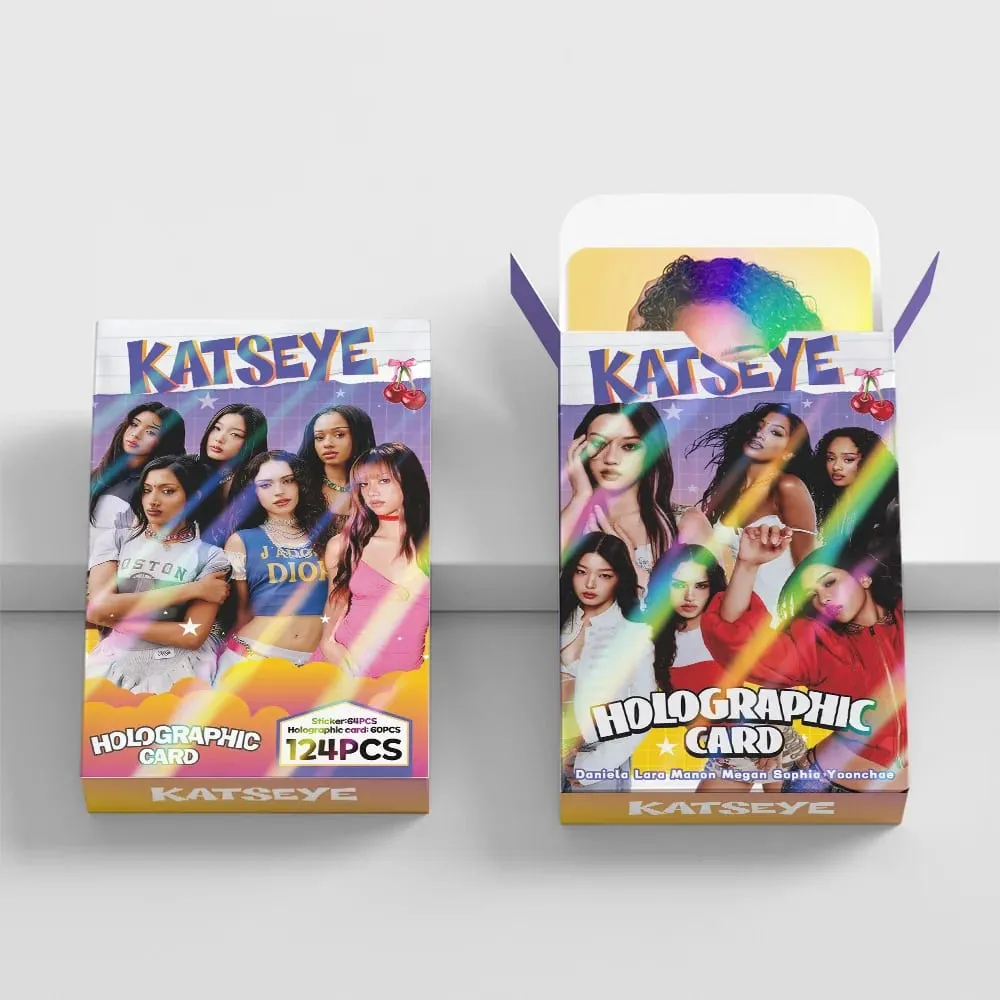 124pcs KATSEYE New Album Photocards Stickers Kpop Merch Lomo Cards Set Fans Collection Cards Gifts — image 5