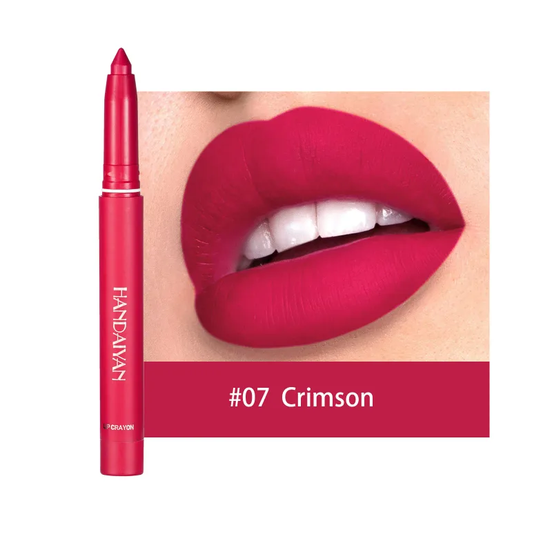 Waterproof Cherry Red Matte Lipstick Sexy Lipliner Pencil Plumping Stain Natural Nude Pink Lip Liner Outline Lips Contour Makeup