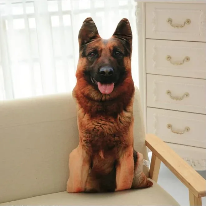 3D printed simulation dog pillow funny pet shaped pillow living room bedroom soft decoration personalized holiday gift