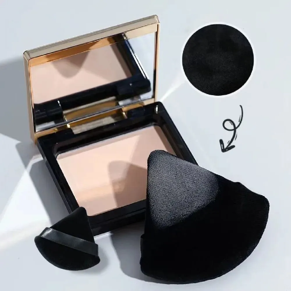 2/5/10Pc Black Triangle Powder Puff Facial Makeup Sponge Soft Velvet Cosmetics Puff Mixer Beauty Foundation Soft Skin-Friendly