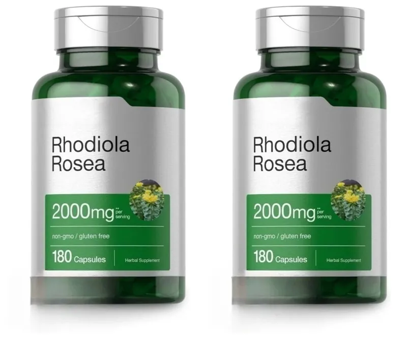 Rhodiola Rosea Root Extract 2000mg Equivalent Herbal Dietary Supplement 180 Capsules