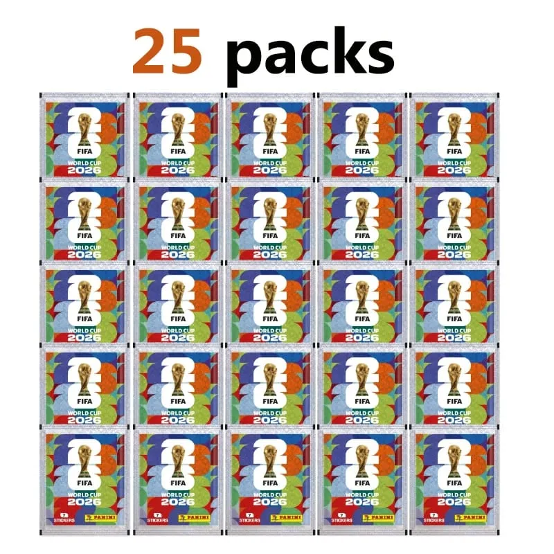 2026 FIFA World Cup Panini Trading Sticker Pack Soccer Football Cards Collection Sports Memorabilia Gift For Boys Kids