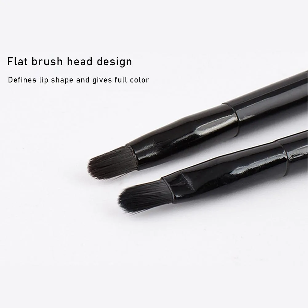 1/3pcs Retractable Lipstick Brushes Double Headed Professional Lip Gloss Brush Applicator with Protect Cap Women Girls Makeup