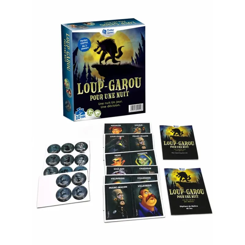 French Language Werewolf Party Card Game Social Deduction Board Game Classic Strategy Role Play Game for Family Friends