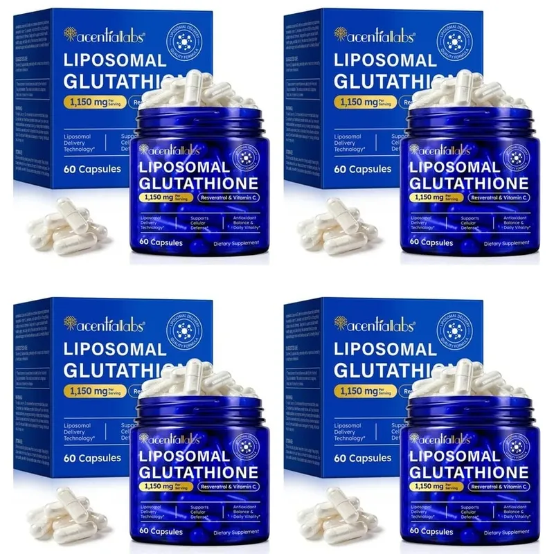Liposomal Glutathione Capsules with Resveratrol Vitamin C for Antioxidant Defense Immune & Cellular Support 60 Capsules — image 10