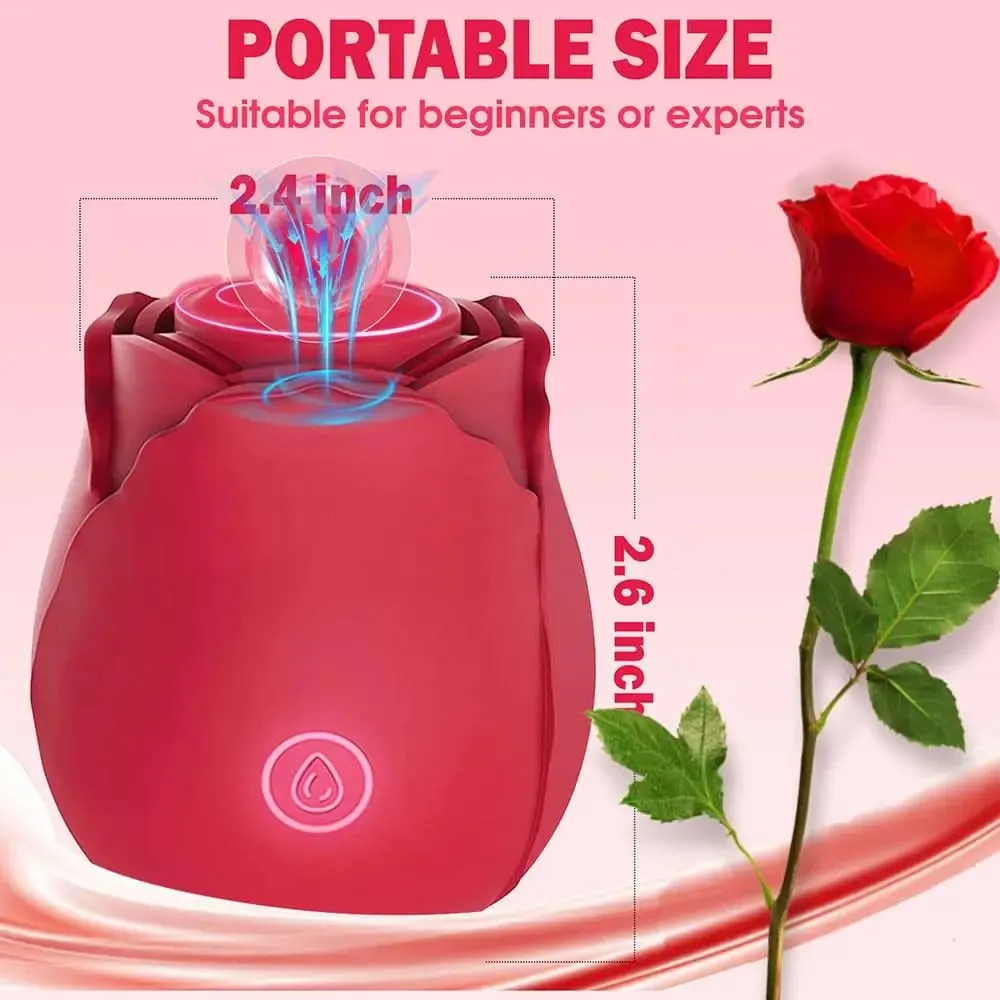 New Sucking Vibrator Rose Sex Toy 10 Irresistible Modes Clitoral Sucker Nipple Stimulation Toy Female Vibrator Couple Sex Toy