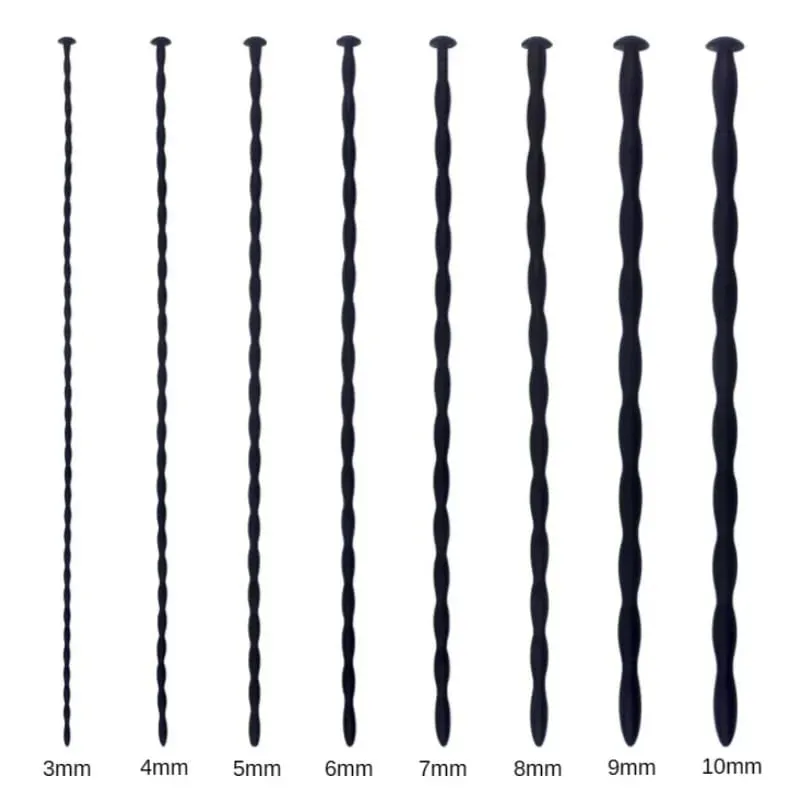 8 Sizes Urethral Sounds Beads Urethral Plug Urinary Dilator Urethra Masturbation Rod Sex Toy for Men
