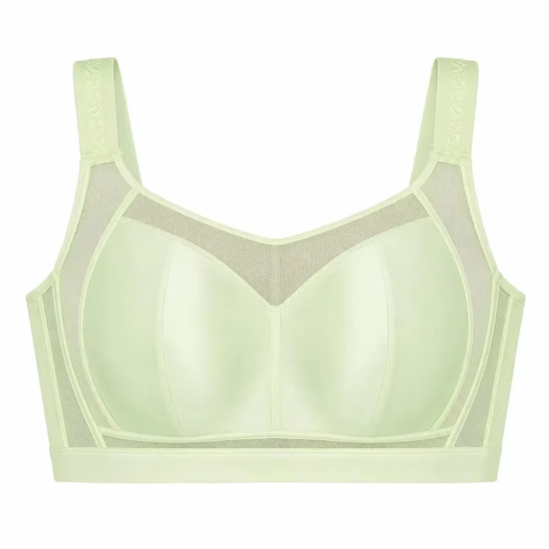 Women's plus Size Minimizer Bra Ultra-Thin Full Coverage Gathered Side Support Anti-Sagging Brassiere for Large Bust