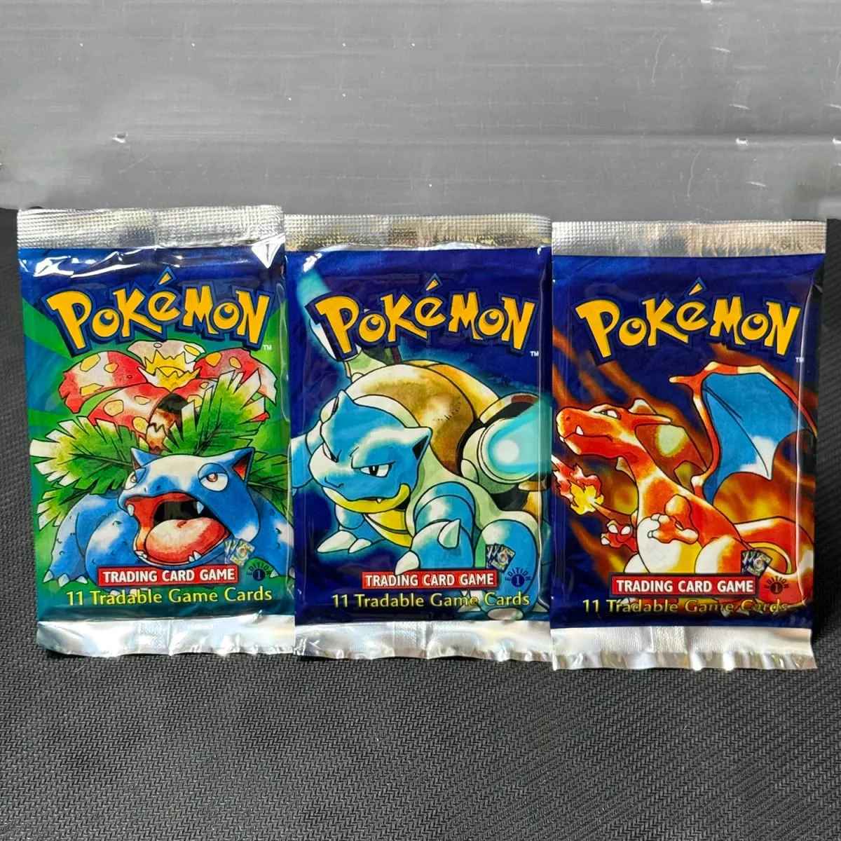 PKM New Base Set Booster Pack 11cards/pack Charizard/Venusaur/Blastoise PTCG Proxy Cards TCG Card Gifts