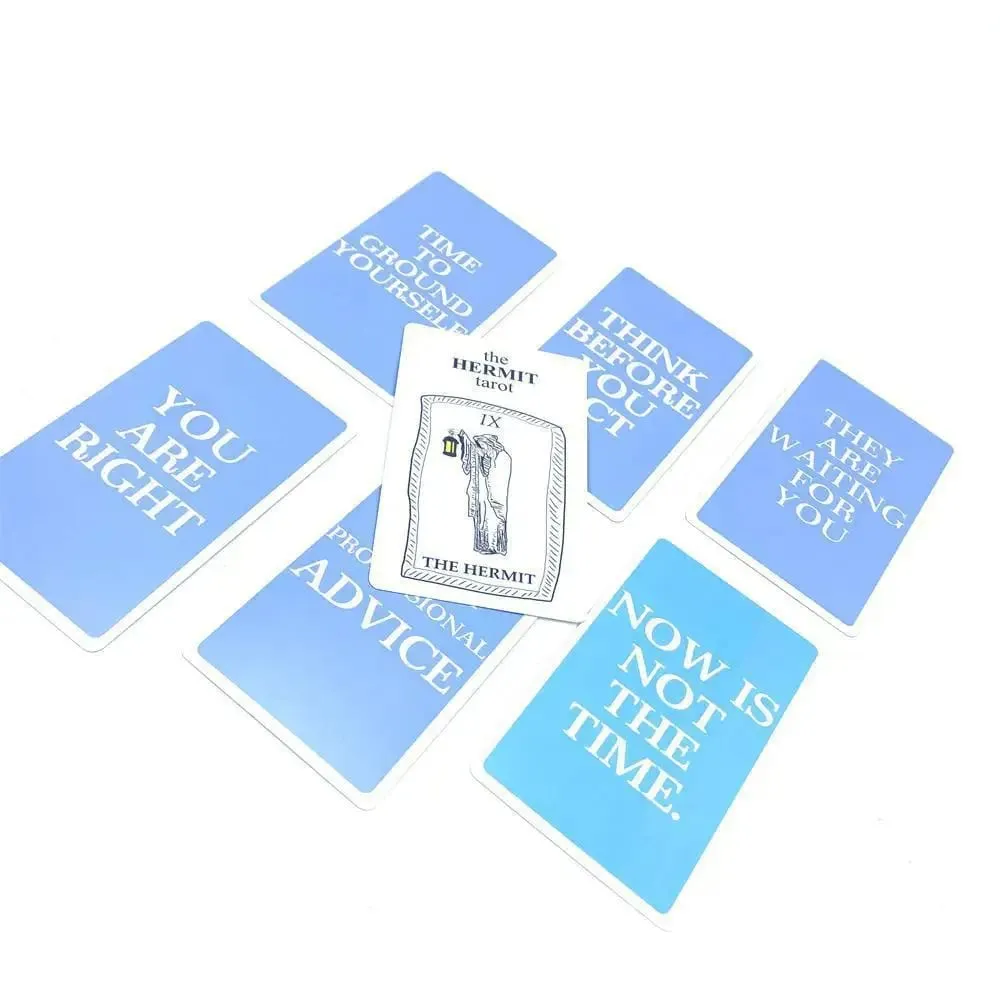 The Hermit Tarot Messages Oracle cards Prophecy Divination Deck Family Party Board Game Fortune Telling Game Beginners Cards