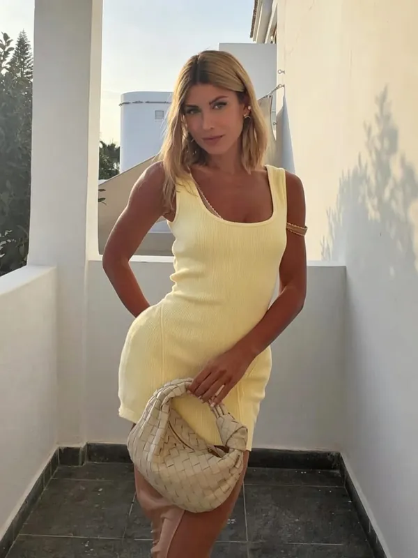 Women Solid Mesh Double-layer Dress Set Elegant Sleeveless U-neck Slim Gown 2026 Summer Women Party Daily Casual Street Wear — image 12