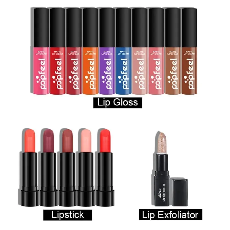 Christmas Makeup Gaveæske Foundation Eyeshadow Powder Long Lasting Lip Ink 27 stykker Fødselsdagsgaver Makeup til kvinder komplet sæt