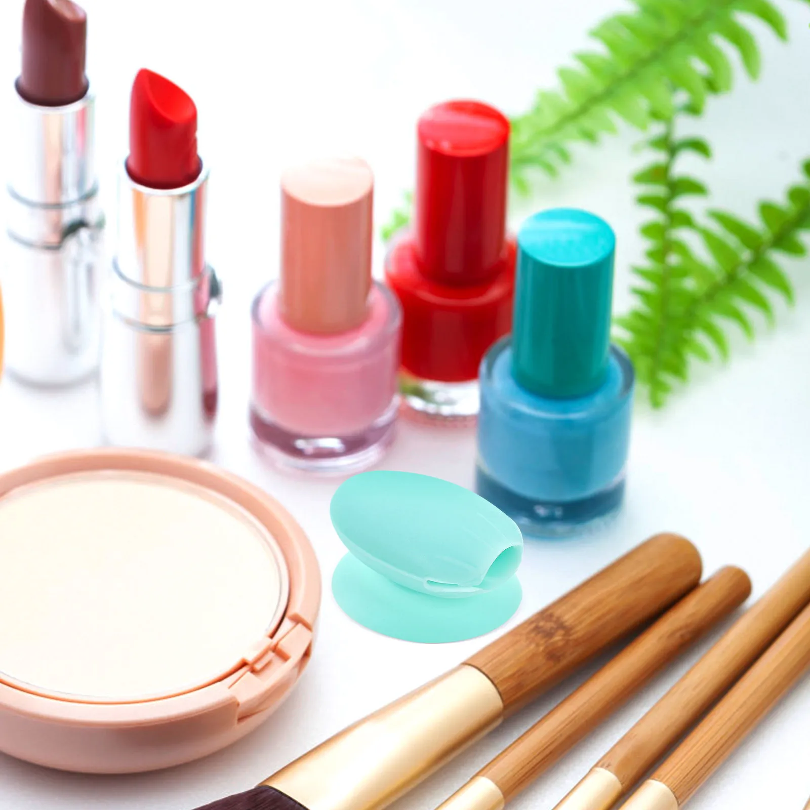 12Pcs Reusable Silicone Lip Brush Covers Anti-Fall Suction Cap for Makeup Brushes Dirt-Proof Portable Storage Brush Head