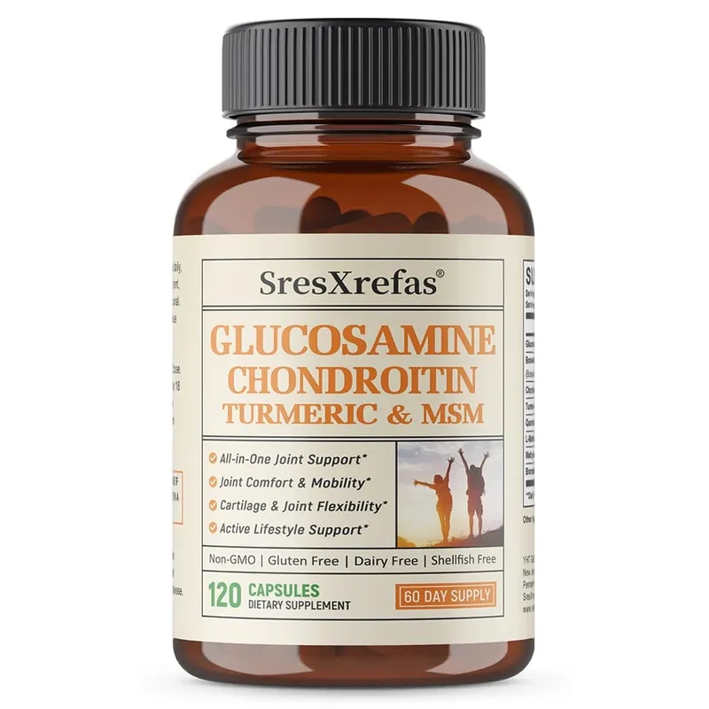 Glucosamine Chondroitin Extra Strength Capsules Joint Support Antioxidant Immune Support Supplement for Adults