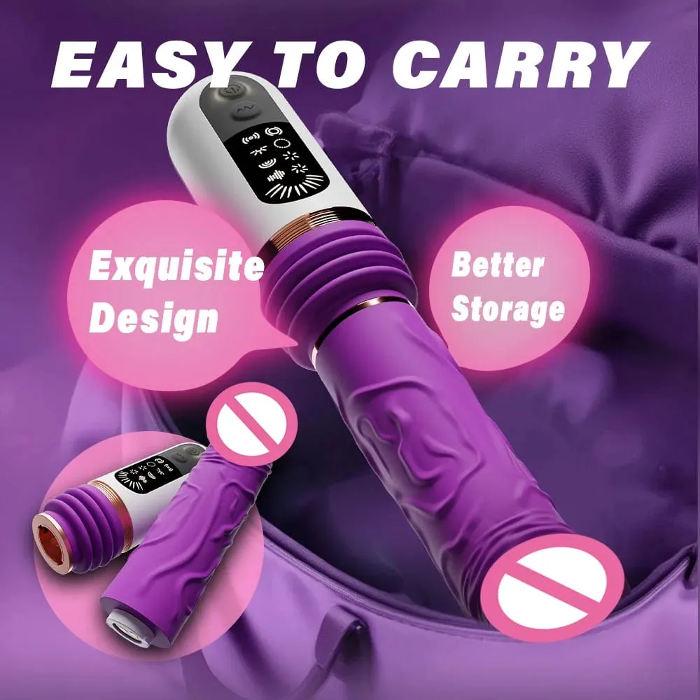 Automatic Thrusting Vibrator Vaginal G Spot Stimulator Clit Anal Suction Cup Erotica Mastrubator Sex Toy Machine Electric Dildo