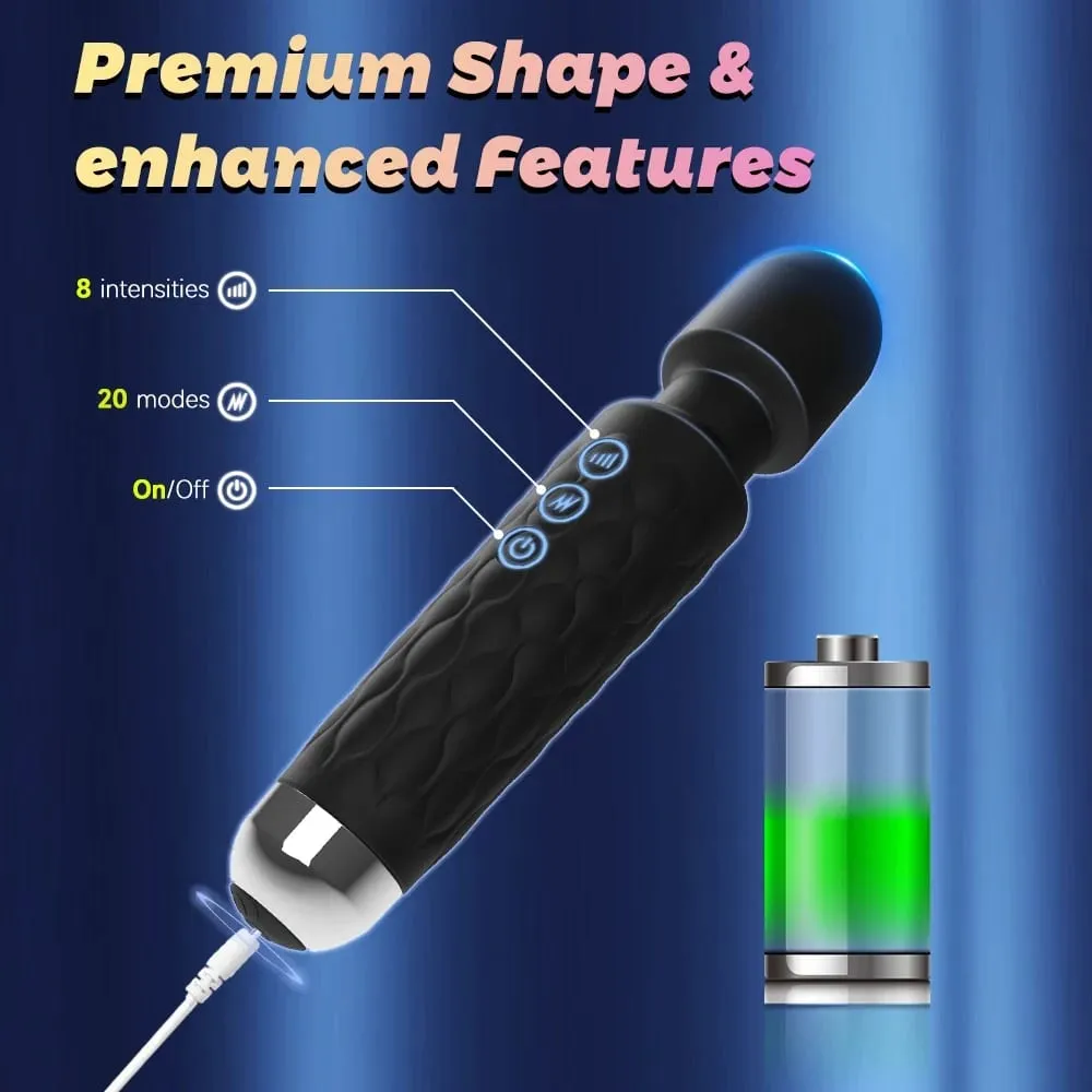 Powerful G-Spot Vibrator Female Clitoris Stimulator Dildo AV Magic-Wand Vagin Massager Masturbator Sex Toys for Women Erotic 18+