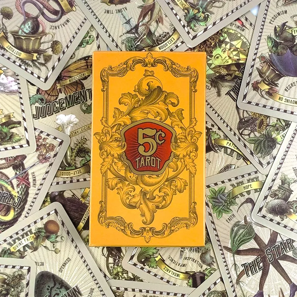 5 Cent Tarot Cards 78Pcs Vintage Retro Tarot Deck Divination Borad Game Cards Game for Tarot Reading Beginner — image 3