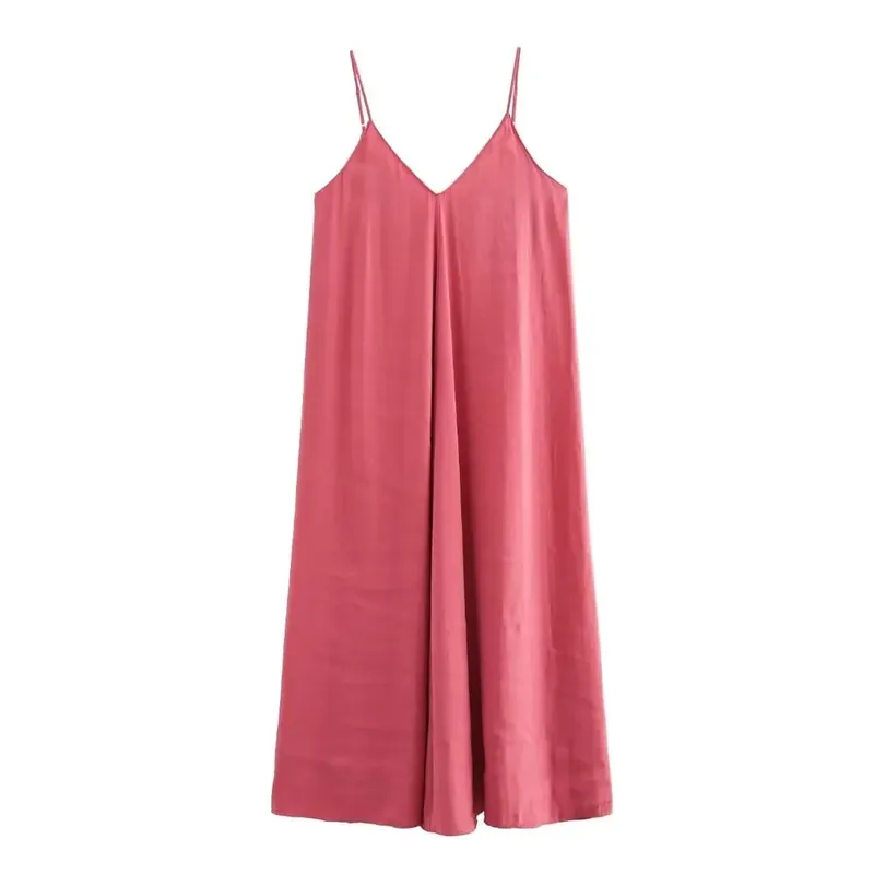 2025 Red Slip Maxi Dress Women Sexy Backless Long Dresses for Woman Summer Beach Female Dress Draped Party Dresses Women — image 3