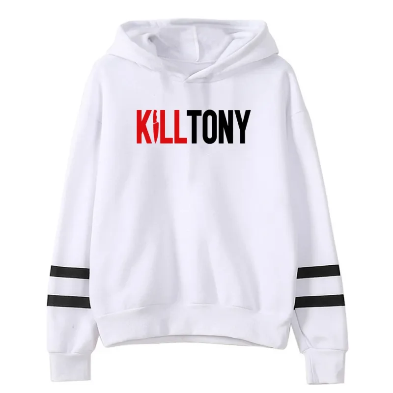 Толстовка с капюшоном Kill Tony Merch унисекс, без карманов, с рукавами с параллельными перекладинами, уличная одежда, женская и мужская толстовка с капюшоном, забавная одежда