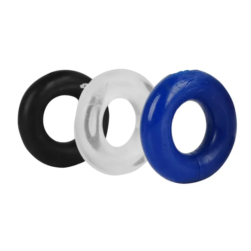 3Pcs Silicone Cock Ring Male Delay Ejaculation Penis Ring Sex Toys For Men Dick Enlargement Adult Supplies Stronger Erection 18