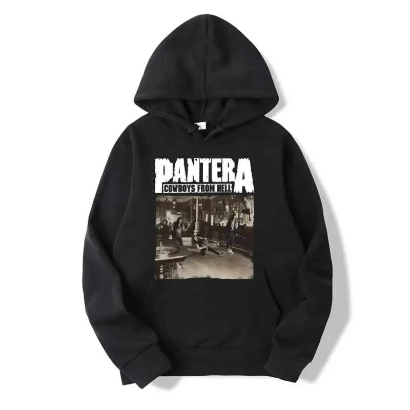 2026WinterNew Hoody PANTERA Band Pullovers COWBOYS FROM HELL Print Hoodies Men Women Vintage Fashion Hip Hop Oversized Swatsirts