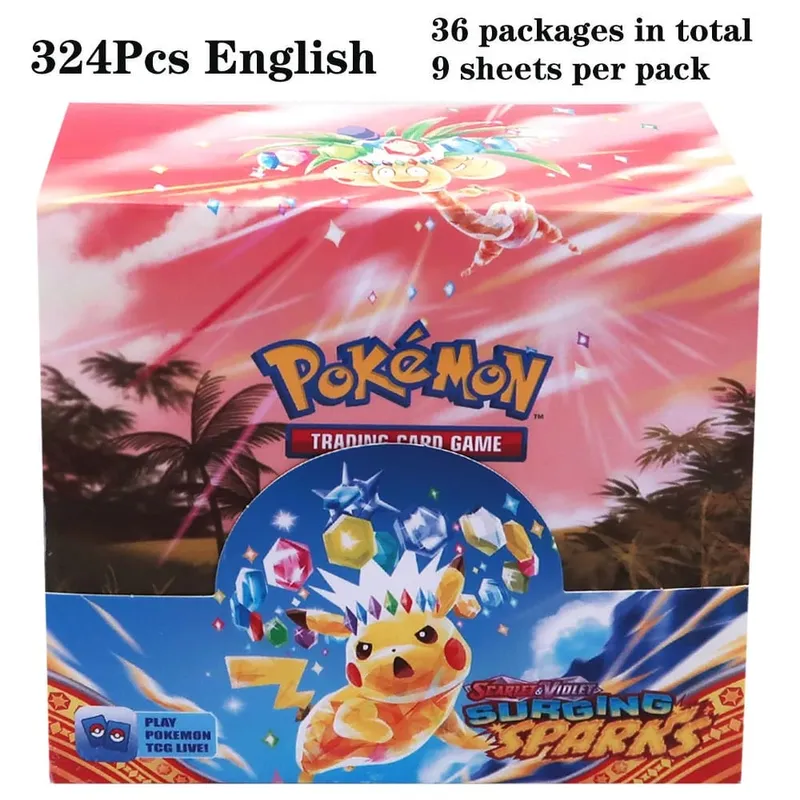 324Pcs Pokemon TCG: Sword & Shield Tempest Bonds Booster Box Trading Card Game Pokemon Card Kids Toys Board Game — image 16