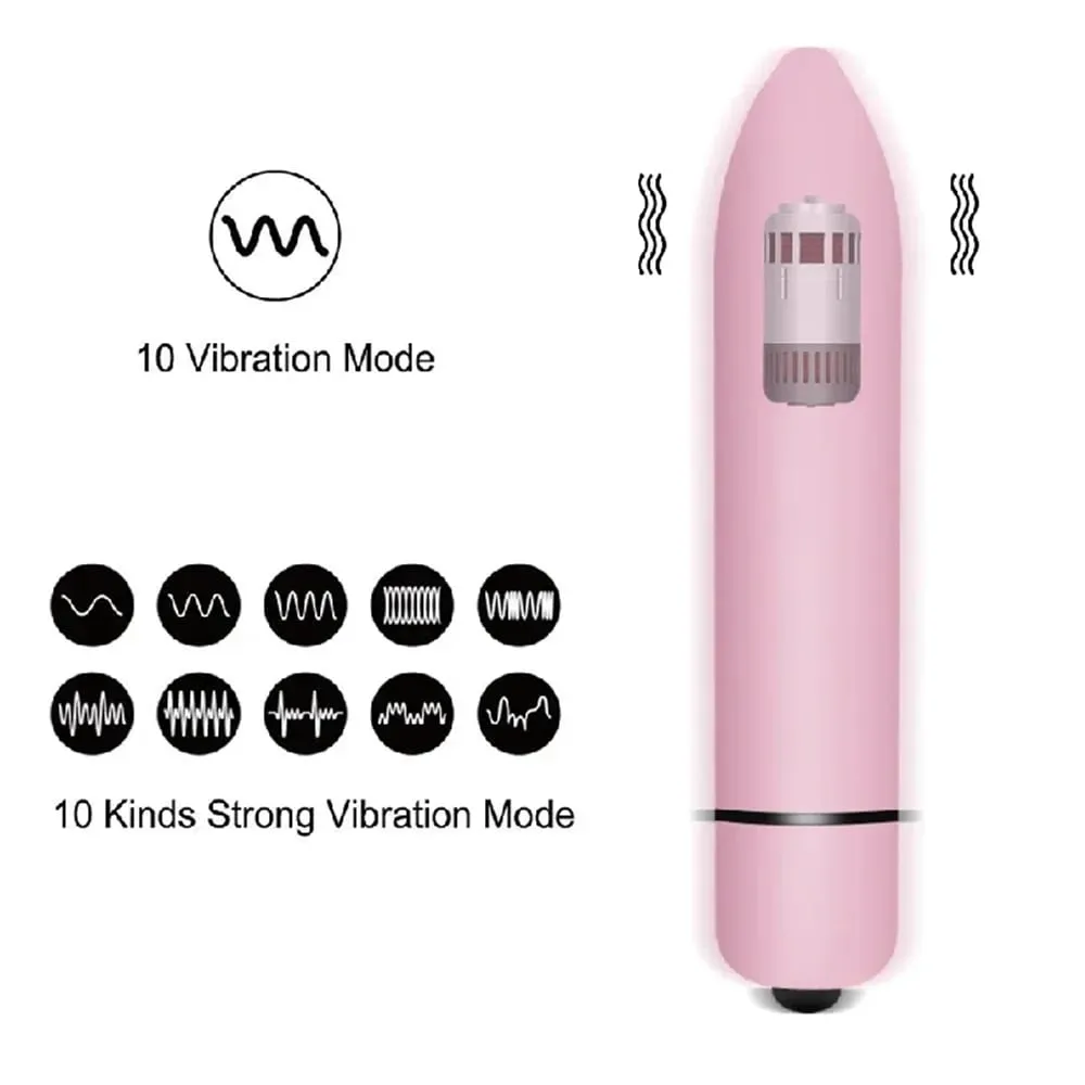 Mini Bullet Vibrator for Women Masturbation 10 Speeds Vibration G Spot Clitoris Anal Stimulator Vagina Massager Adult Sex Toys