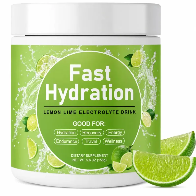 Watermelon Electrolyte Drink Powder with Sodium Potassium Magnesium Calcium Vitamin C B12 30 Servings Daily Hydration Support
