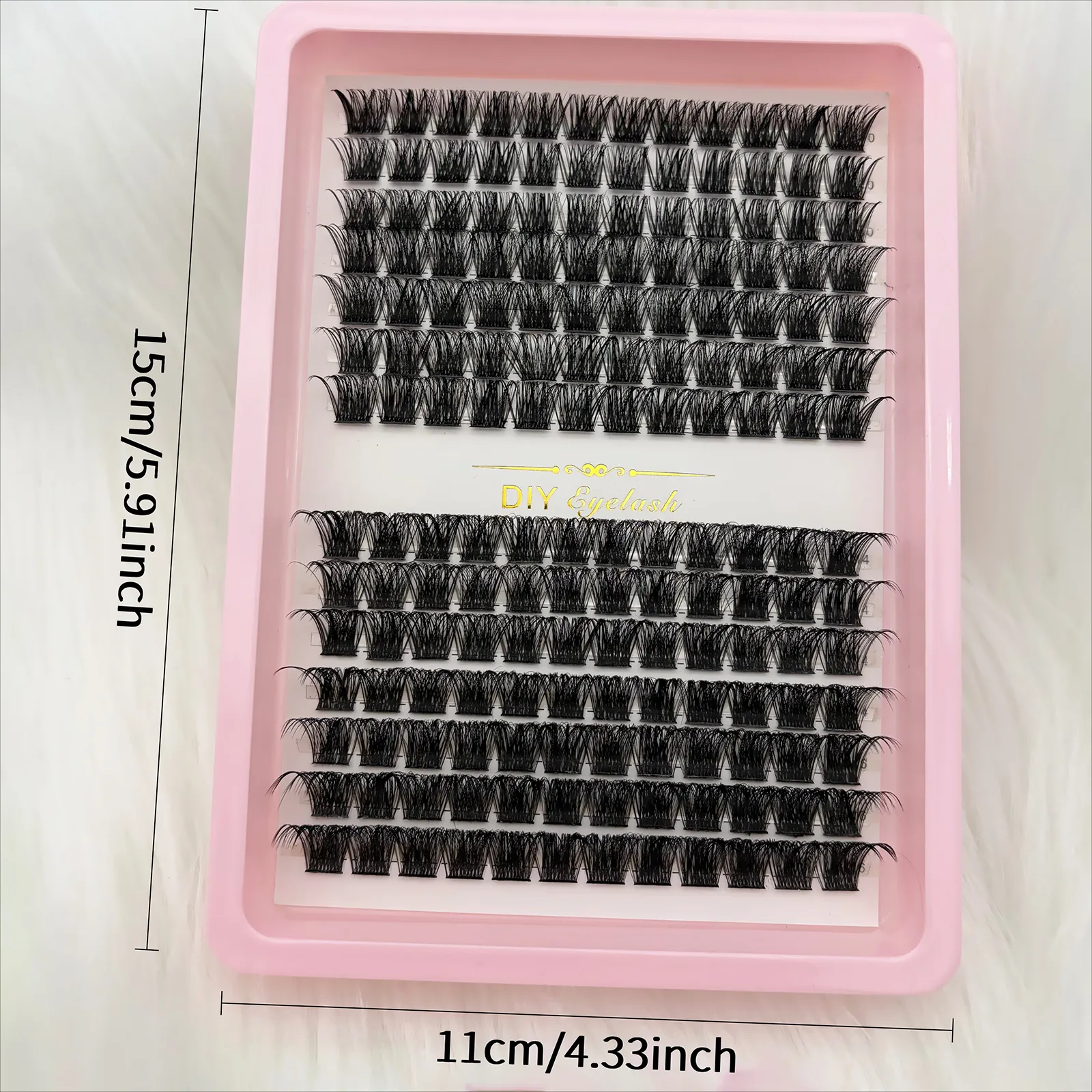 D Curl Lash Clusters Mixed Fluffy DIY Eyelash Extensions Natural Look Reusable Individual False Lashes For Daily Eye Makeup