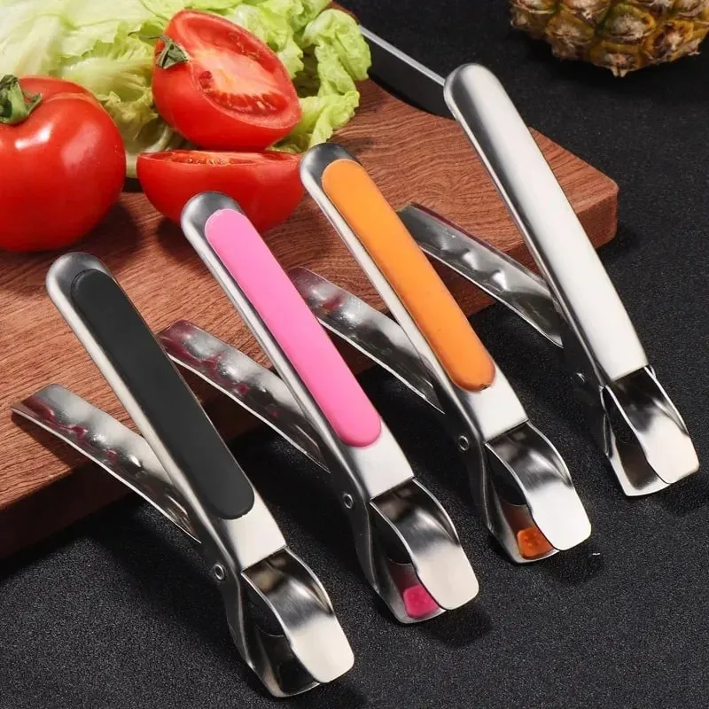 Silicone Non-slip Pot Pan Clip Heat Resistant Dish Gripper for Kitchen Air Fryer Camping
