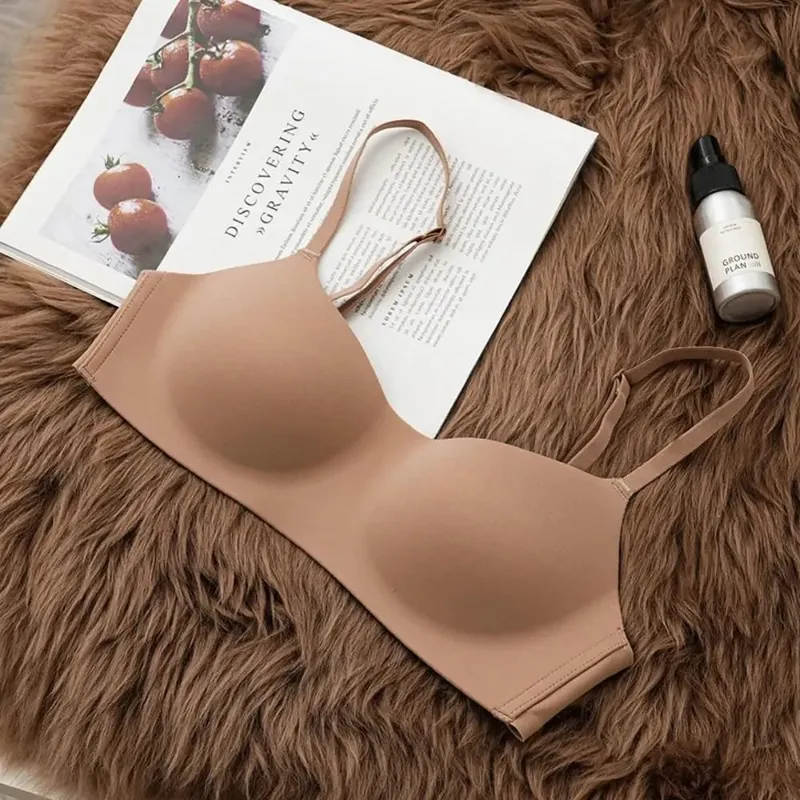Soft Comfort Wireless Bra Thin Cup Breathable Fabric Seamless Bra Elastic Material Elastic Tube Top Bras Lingerie Beauty