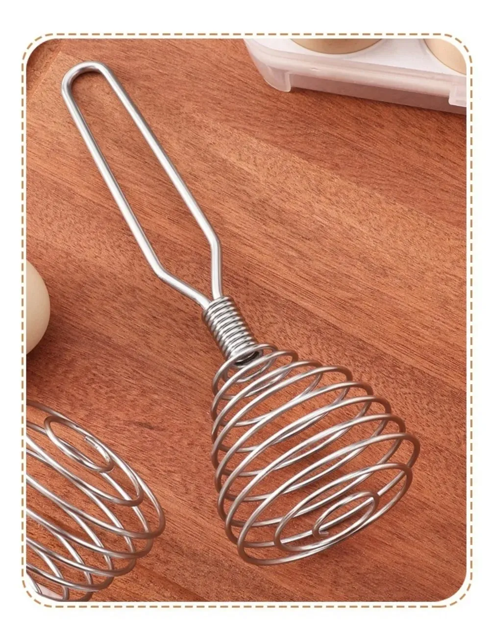 Kitchen Accessories Spiral Whisk Stirrer Mixer Stainless Steel Egg Milk Jam Beater Manual Blender Cooking Kitchen Utensil Tool